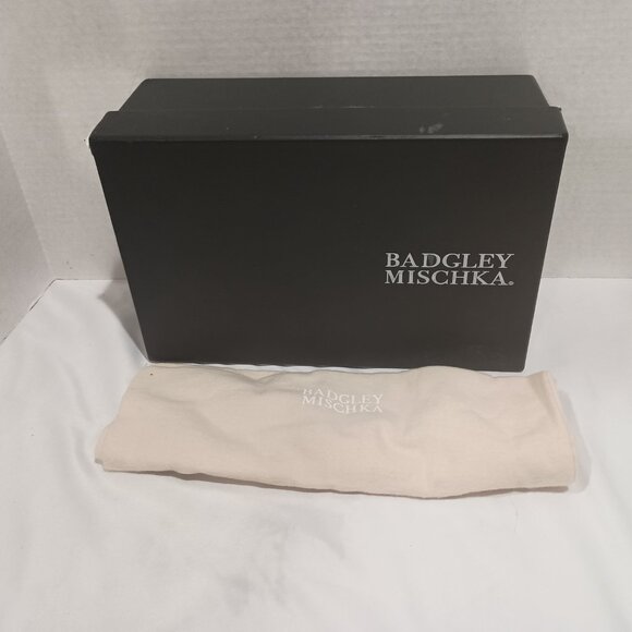 Badgley Mischka Women's Telissa Heeled Sandal Sliver Sparkle Size 7 - Picture 10 of 10